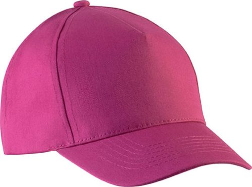 KP149 gyerek, 5 paneles pamut baseball sapka K-UP, Fuchsia-U