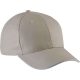 KP153 szendvics ellenzős 6 paneles baseball sapka K-UP, Beige/White-U