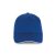 KP153 szendvics ellenzős 6 paneles baseball sapka K-UP, Royal Blue/White-U