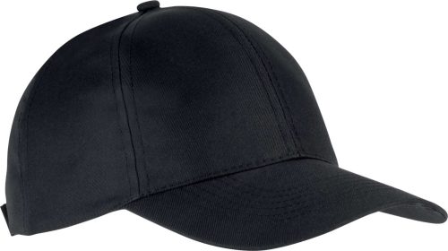 KP156 baseball sapka 6 paneles poliészter K-UP, Black-U