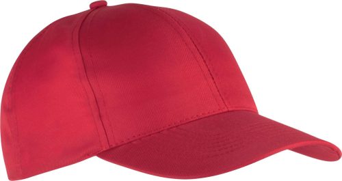 KP156 baseball sapka 6 paneles poliészter K-UP, Red-U