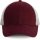 KP158 hálós baseball sapka hat paneles, poliészter K-UP, Burgundy/Light Grey-U