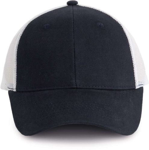 KP158 hálós baseball sapka hat paneles, poliészter K-UP, Navy/White-U