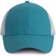 KP158 hálós baseball sapka hat paneles, poliészter K-UP, Surf Blue/White-U