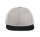 KP160 magas profilú baseball sapka 6 paneles K-UP, Light Grey/Black-U