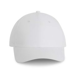   KP163 poliészter 6 paneles sportos baseball sapka K-UP, White-U