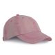 KP165 vintage hatású 6 paneles pamut baseball sapka K-UP, Dark Pink Washed-U