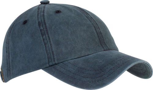 KP165 vintage hatású 6 paneles pamut baseball sapka K-UP, Navy Washed-U