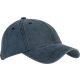 KP165 vintage hatású 6 paneles pamut baseball sapka K-UP, Navy Washed-U