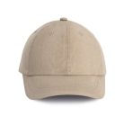 KP165 vintage hatású 6 paneles pamut baseball sapka K-UP, Sand Washed-U