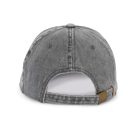 KP165 vintage hatású 6 paneles pamut baseball sapka K-UP, Storm Grey Washed-U