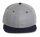 KP166 hip-hop stílusú snapback 6 paneles baseball sapka K-UP, Light Grey Heather/Navy-U