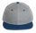 KP166 hip-hop stílusú snapback 6 paneles baseball sapka K-UP, Light Grey Heather/Royal Blue-U