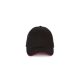 KP185 hat paneles baseball sapka szendvics ellenzővel K-UP, Black/Red-U