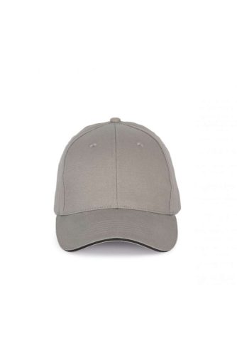 KP185 hat paneles baseball sapka szendvics ellenzővel K-UP, Light Grey/Dark Grey-U