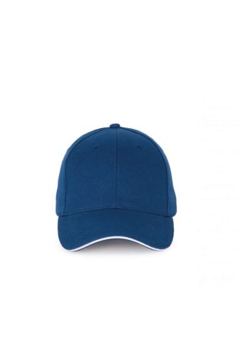 KP185 hat paneles baseball sapka szendvics ellenzővel K-UP, Royal Blue/White-U