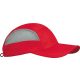 KP206 összehajtható ellenzős 7 paneles baseball sapka K-UP, Red/Grey-U