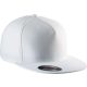 KP908 vastag rugalmas 5 paneles baseballsapka K-UP, White-L/XL