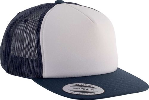 KP911 klasszikus hálós 5 paneles baseballsapka K-UP, Navy/White/Navy-U