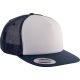 KP911 klasszikus hálós 5 paneles baseballsapka K-UP, Navy/White/Navy-U