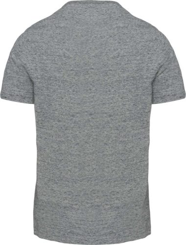 Férfi rövid ujjú környakas vintage póló, Kariban KV2106, Slub Grey Heather-2XL