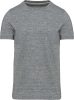 Férfi rövid ujjú környakas vintage póló, Kariban KV2106, Slub Grey Heather-3XL