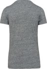 Női környakas rövid ujjú vintage póló, Kariban KV2107, Slub Grey Heather-M