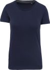 Női környakas rövid ujjú vintage póló, Kariban KV2107, Vintage Navy-XS