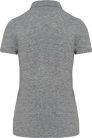 Női vitage hatású galléros piké póló, Kariban KV2207, Slub Grey Heather-2XL