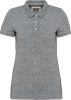 Női vitage hatású galléros piké póló, Kariban KV2207, Slub Grey Heather-L