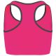 PA001 Női sztreccs sporthátu top Proact, Fluorescent Pink/Storm Grey-M/L