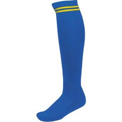   PA015 hosszú szárú csíkos sportzokni Proact, Dark Royal Blue/Sporty Yellow-27/30