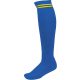 PA015 hosszú szárú csíkos sportzokni Proact, Dark Royal Blue/Sporty Yellow-27/30