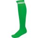 PA015 hosszú szárú csíkos sportzokni Proact, Sporty Kelly Green/White-43/46