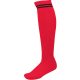 PA015 hosszú szárú csíkos sportzokni Proact, Sporty Red/Black-39/42