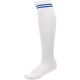 PA015 hosszú szárú csíkos sportzokni Proact, White/Dark Royal Blue-31/34