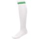 PA015 hosszú szárú csíkos sportzokni Proact, White/Sporty Kelly Green-43/46