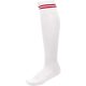 PA015 hosszú szárú csíkos sportzokni Proact, White/Sporty Red-43/46