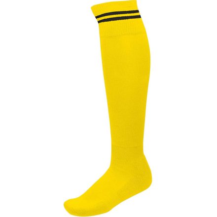 PA015 hosszú szárú csíkos sportzokni Proact, Sporty Yellow/Black-39/42