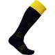 PA0300 hosszú szárú sportzokni kontrasztos színű felsö résszel Proact, Black/Sporty Yellow-27/30