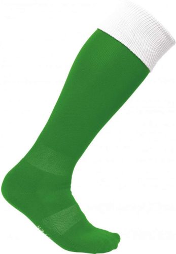 PA0300 hosszú szárú sportzokni kontrasztos színű felsö résszel Proact, Green/White-27/30