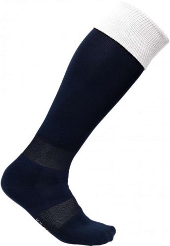 PA0300 hosszú szárú sportzokni kontrasztos színű felsö résszel Proact, Sporty Navy/White-27/30