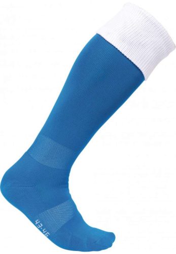 PA0300 hosszú szárú sportzokni kontrasztos színű felsö résszel Proact, Sporty Royal Blue/White-27/30