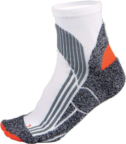 PA035 unisex sportzokni Proact, White/Grey/Orange-35/38