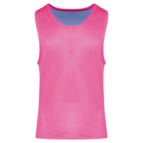 PA042 kifordítható, eltérő színű ujjatlan sportpóló Proact, Fluorescent  Pink/Sporty Sky Blue-L/XL