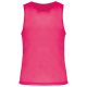 PA043 hálós megkülönböztető ujjatlan sportpóló Proact, Fluorescent Pink-2XL/3XL