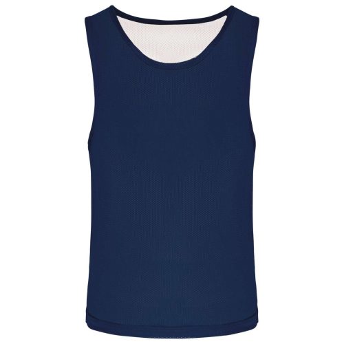 PA048 két rétgű, eltérő színű gyerek ujjatlan kifordítható sportpóló Proact, Sporty Navy/White-10/14