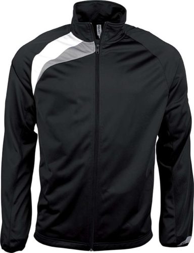 PA306 cipzáras unisex sport felső Proact, Black/White/Storm Grey-S