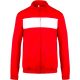 PA347 unisex tréning felső elől cipzáras Proact, Sporty Red/White-4XL