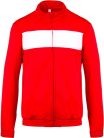 PA347 unisex tréning felső elől cipzáras Proact, Sporty Red/White-M